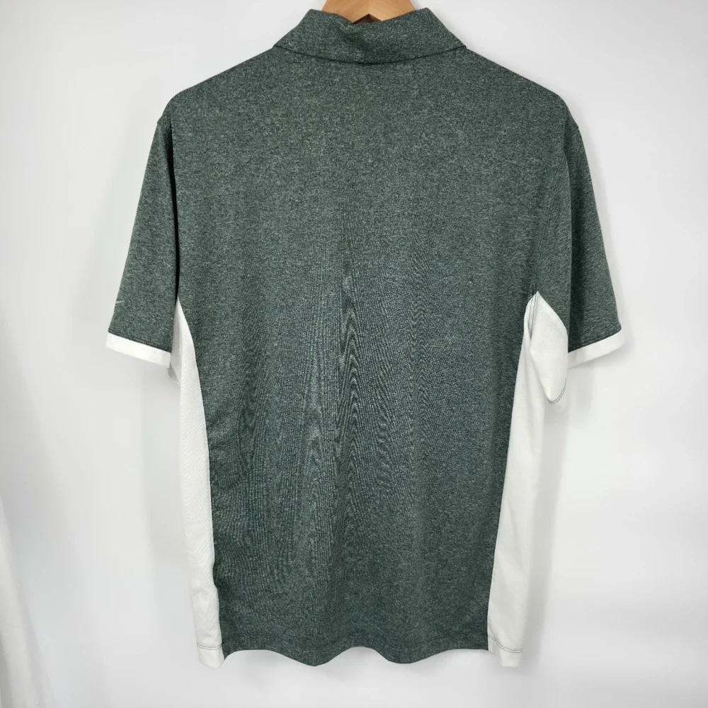 Nike Golf Tour Performance Baylor BU Bears Polo‎ Shirt Green Heathered Size M